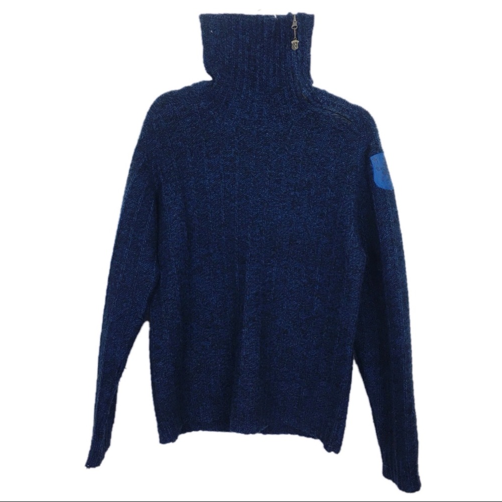 Diesel Men’s Blue Ribbed Knit Sweater